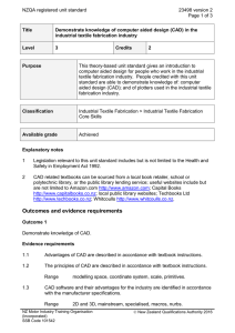 NZQA registered unit standard 23498 version 2  Page 1 of 3
