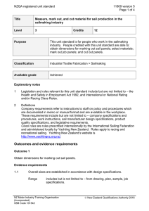 NZQA registered unit standard 11809 version 5  Page 1 of 4