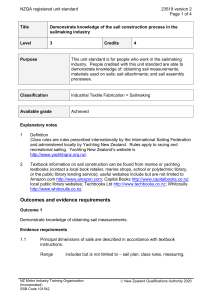NZQA registered unit standard 23519 version 2  Page 1 of 4