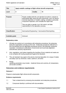NZQA registered unit standard 23596 version 2  Page 1 of 4