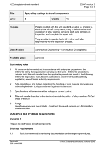 NZQA registered unit standard 23597 version 2  Page 1 of 4