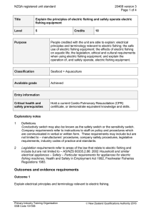 NZQA registered unit standard 20468 version 3  Page 1 of 4