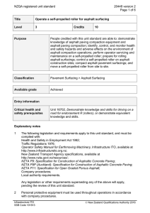 NZQA registered unit standard 20448 version 2  Page 1 of 6