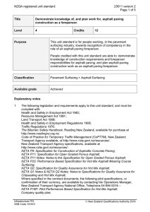 NZQA registered unit standard 23611 version 2  Page 1 of 5