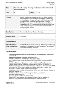 NZQA registered unit standard 20450 version 2  Page 1 of 5