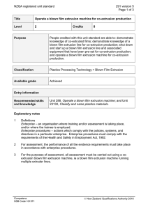 NZQA registered unit standard 291 version 5  Page 1 of 3