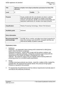NZQA registered unit standard 27666 version 1  Page 1 of 3