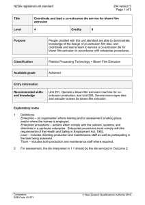 NZQA registered unit standard 294 version 5  Page 1 of 3