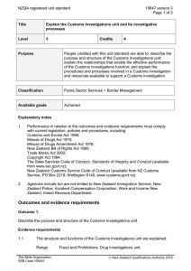 NZQA registered unit standard 19647 version 3  Page 1 of 3