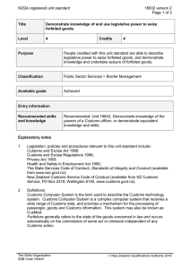 NZQA registered unit standard 18632 version 2  Page 1 of 3