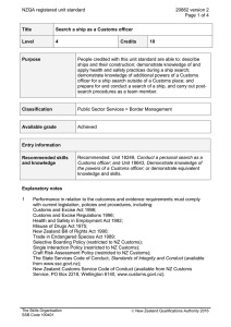 NZQA registered unit standard 20882 version 2  Page 1 of 4