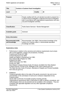 NZQA registered unit standard 19642 version 2  Page 1 of 3