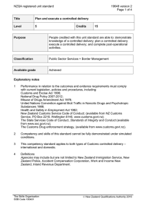 NZQA registered unit standard 19648 version 2  Page 1 of 4