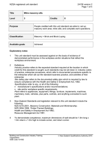 NZQA registered unit standard 24156 version 2  Page 1 of 4