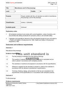 NZQA unit standard 2537 version 10