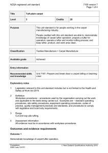 NZQA registered unit standard 7190 version 7  Page 1 of 4