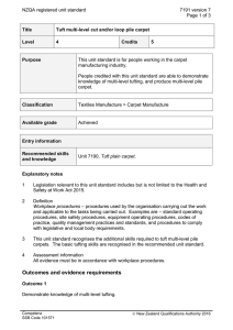 NZQA registered unit standard 7191 version 7  Page 1 of 3
