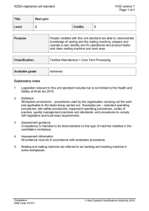 NZQA registered unit standard 4192 version 7  Page 1 of 4