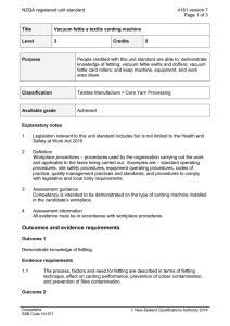 NZQA registered unit standard 4181 version 7  Page 1 of 3