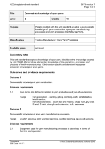 NZQA registered unit standard 5878 version 7  Page 1 of 3