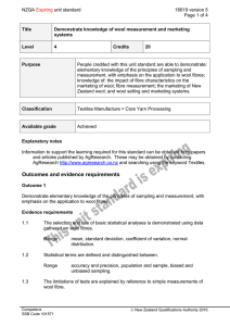 NZQA unit standard 16619 version 5