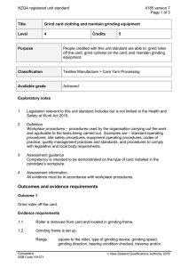 NZQA registered unit standard 4185 version 7  Page 1 of 3