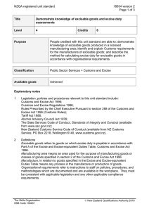 NZQA registered unit standard 18634 version 2  Page 1 of 3
