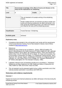 NZQA registered unit standard 8356 version 6  Page 1 of 3