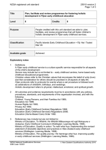 NZQA registered unit standard 25010 version 2  Page 1 of 3