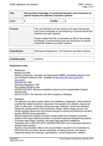 NZQA registered unit standard 28817 version 1  Page 1 of 3
