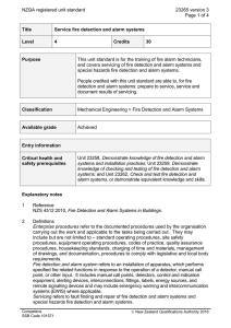 NZQA registered unit standard 23265 version 3  Page 1 of 4