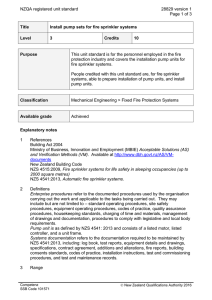 NZQA registered unit standard 28829 version 1  Page 1 of 3