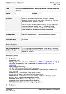 NZQA registered unit standard 17727 version 3  Page 1 of 4