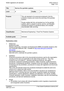 NZQA registered unit standard 9375 version 5  Page 1 of 4