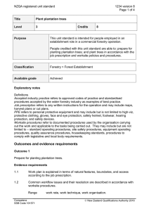 NZQA registered unit standard 1234 version 8  Page 1 of 4