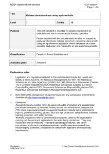 NZQA registered unit standard 1237 version 7  Page 1 of 4
