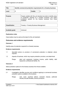 NZQA registered unit standard 4296 version 4  Page 1 of 2