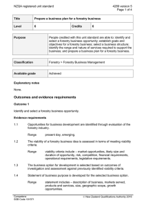 NZQA registered unit standard 4289 version 5  Page 1 of 4