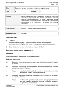 NZQA registered unit standard 4293 version 4  Page 1 of 3