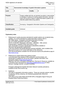 NZQA registered unit standard 23863 version 2  Page 1 of 4