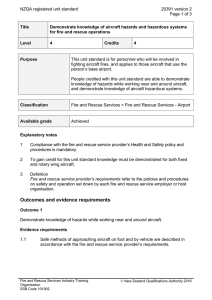 NZQA registered unit standard 20391 version 2  Page 1 of 3
