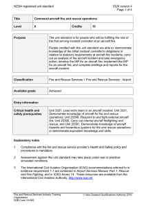 NZQA registered unit standard 3326 version 4  Page 1 of 4