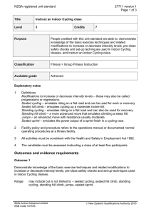 NZQA registered unit standard 27711 version 1  Page 1 of 3