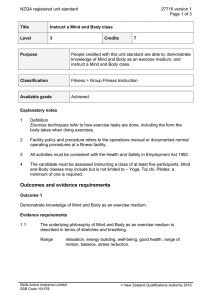 NZQA registered unit standard 27716 version 1  Page 1 of 3