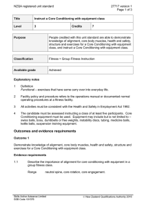 NZQA registered unit standard 27717 version 1  Page 1 of 3
