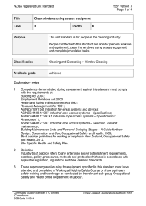 NZQA registered unit standard 1587 version 7  Page 1 of 4