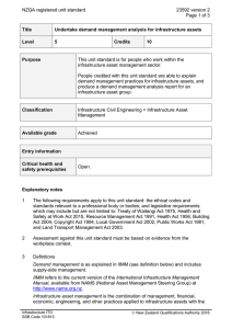 NZQA registered unit standard 23592 version 2  Page 1 of 3