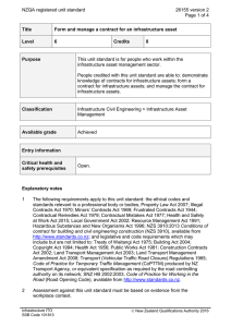 NZQA registered unit standard 26155 version 2  Page 1 of 4
