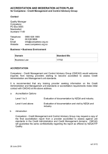 ACCREDITATION AND MODERATION ACTION PLAN