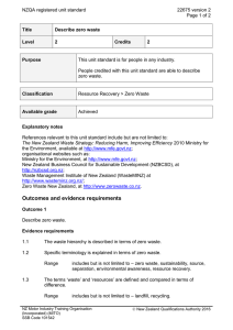 NZQA registered unit standard 22675 version 2  Page 1 of 2